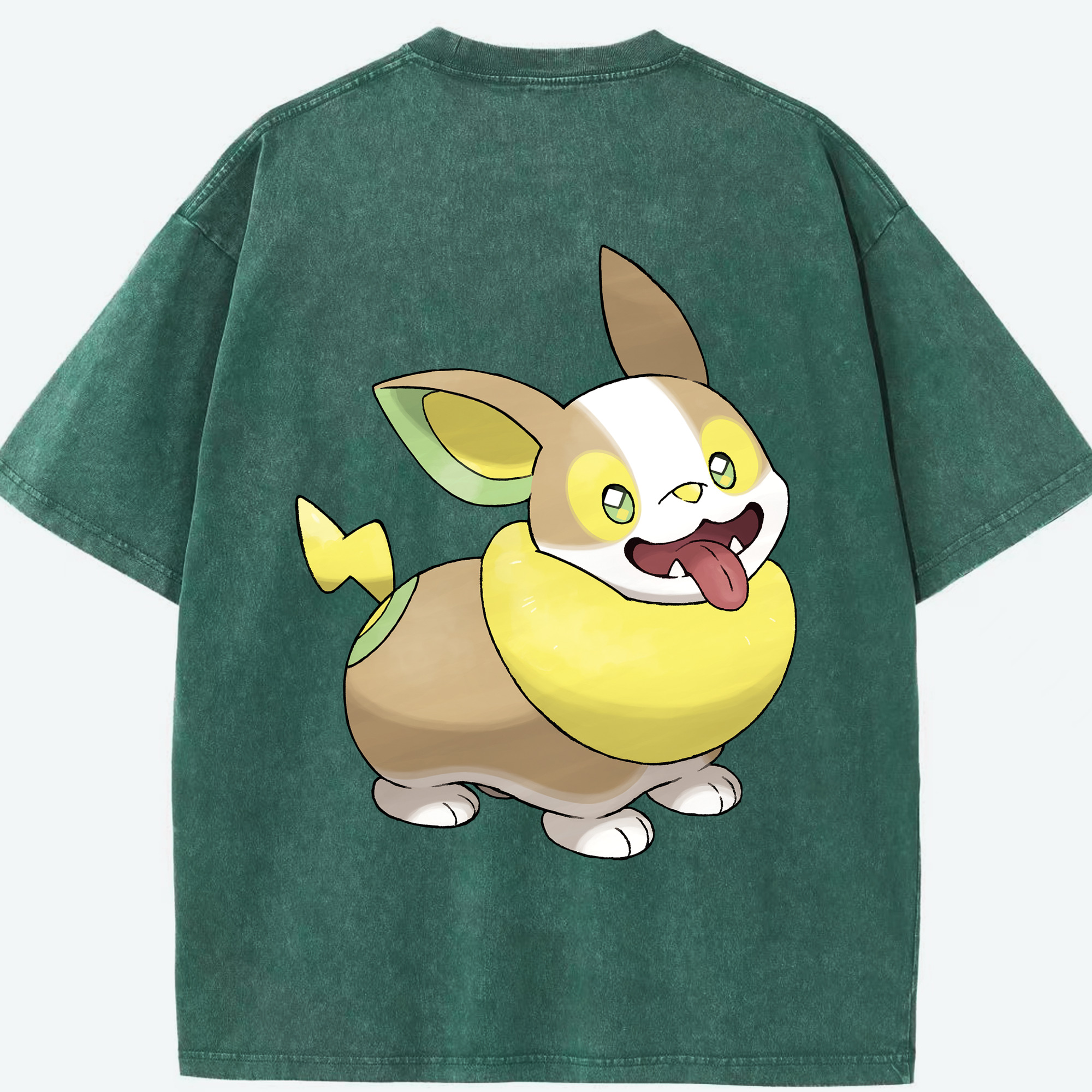 （画像用） ポケットモンスター Pokémon 綿100% ヴィンテージ風 半袖Tシャツ（背面プリント）